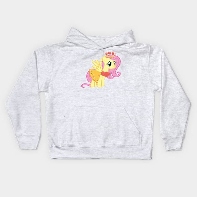 Princess Fluttershy Lolly Kids Hoodie by AriesNamarie